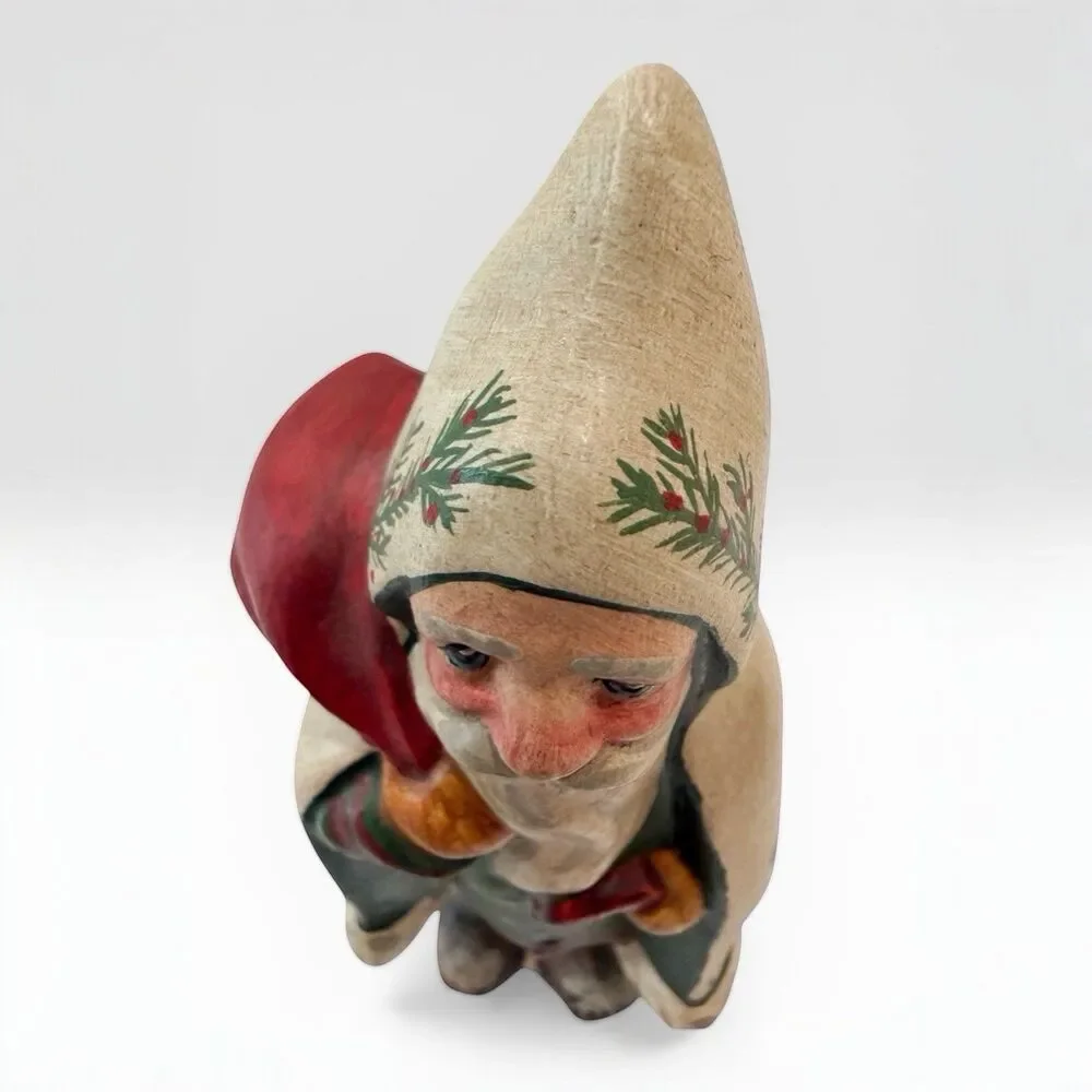Vaillancourt Folk Art Chalkware Father Christmas Santa 1991 561 Scherenschnitte